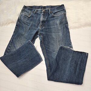 Levi's 559 Jeans 36 x 32 Distressed Blue Denim Relaxed Straight Destroyed